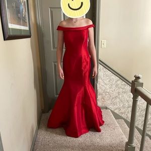 Electric red jovani prom or pageant dress